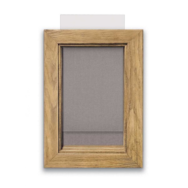 Indoor Enclosed Combo Board, 72"x36", Black Frame/Black & Cloud